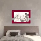 Wooden Picture with Print of Man with Child Made in Italy - Kosovo Viadurini