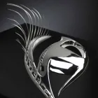 Modern Artisan Framework in Wood, Steel and Resin Made in Italy - Eye Viadurini