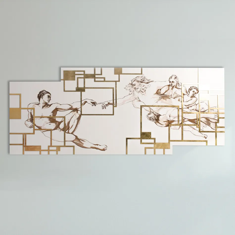 Picture Made with Laser that Depicts the Made in Italy Creation - Pirucchio Viadurini