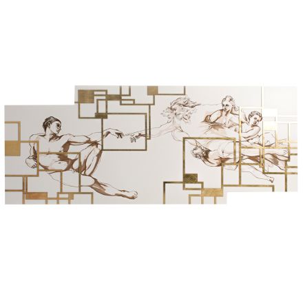 Picture Made with Laser that Depicts the Made in Italy Creation - Pirucchio Viadurini