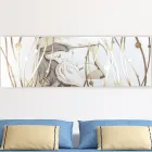 Rectangular Painting Made with Laser with Goddess and Child Made in Italy - Nagi Viadurini