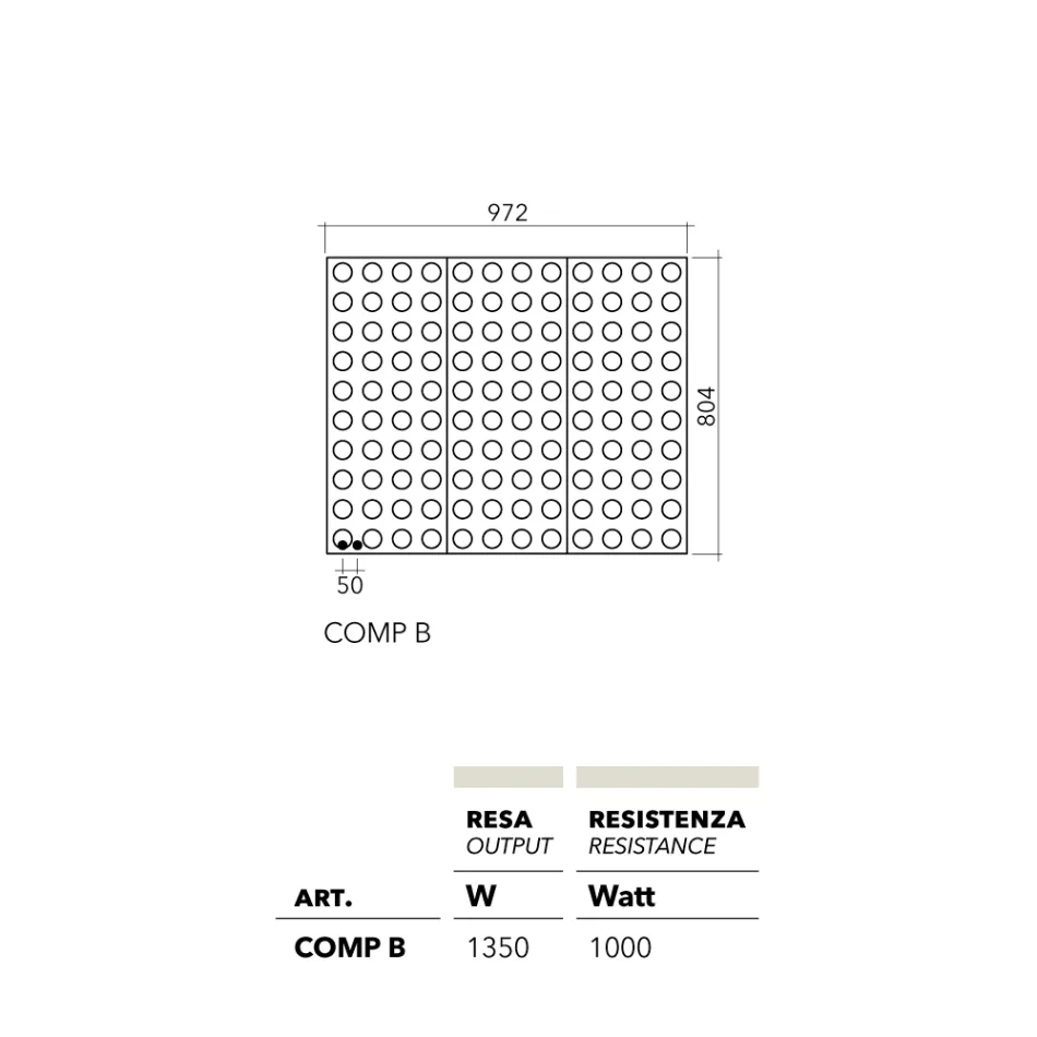 Brick modern design electric lego radiator in aluminum and copper by Scirocco H Viadurini