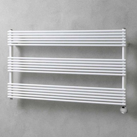 Horizontal Electric Design Wall Radiator in Steel up to 700 W - Nibbio Viadurini