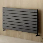 Single Hydraulic Radiator in Black Carbon Steel Made in Italy - Ciro Viadurini