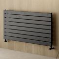 Single Hydraulic Radiator in Black Carbon Steel Made in Italy - Ciro