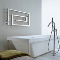Modern chrome hot water radiatior Snake by Scirocco H, made in Italy