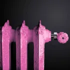 Cast iron hydraulic heat radiator decorated with Tiffany Scirocco H Viadurini