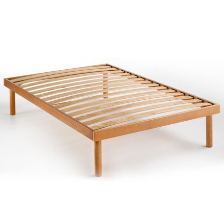 Piazza e Mezzo Bed Base Entirely in Delta Organic Beech Wood 120x190 cm - Delta Viadurini