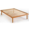 Piazza e Mezzo Bed Base Entirely in Delta Organic Beech Wood 120x190 cm - Delta