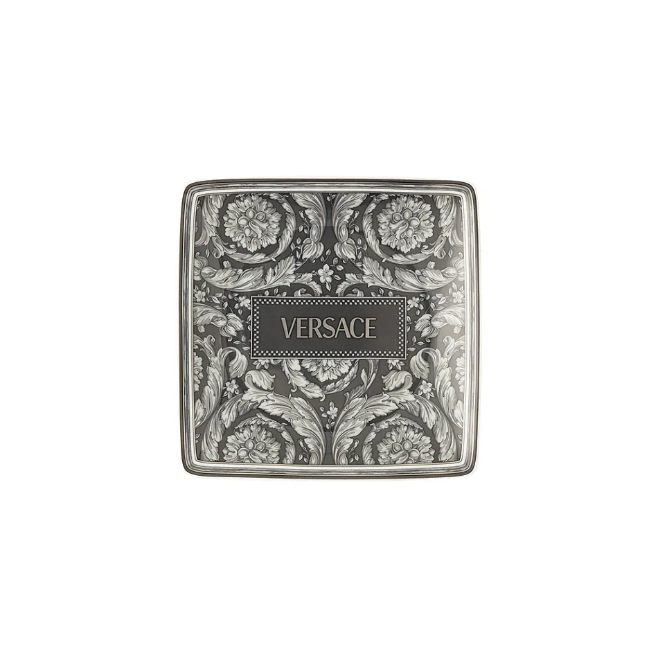 Rosenthal Versace 6 Flat Square Bowls with Versace Logo '90s Vintage - Baroque Viadurini