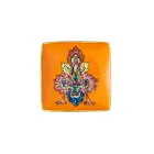 Rosenthal Versace Alphabet 6 Flat Square Porcelain Bowls - Alphabet Viadurini