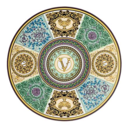 Rosenthal Versace Barocco Mosaic Placeholder Plate Diameter 33 cm - Mosaic Viadurini