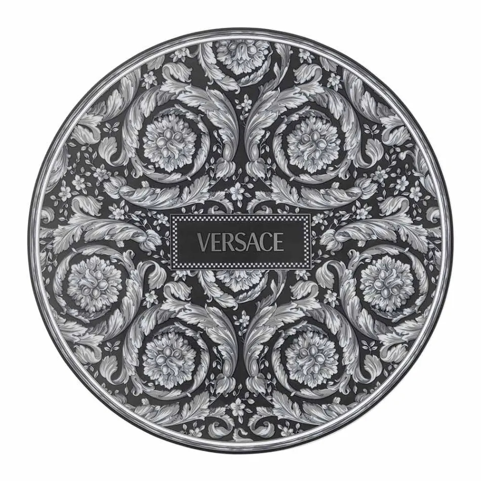 Rosenthal Versace Baroque Place Card Plate Diameter 33 cm in Porcelain - Baroque Viadurini