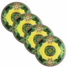 Rosenthal Versace Jungle Animalier 4 Dinner Plates Diameter 17 cm - Animalier Viadurini