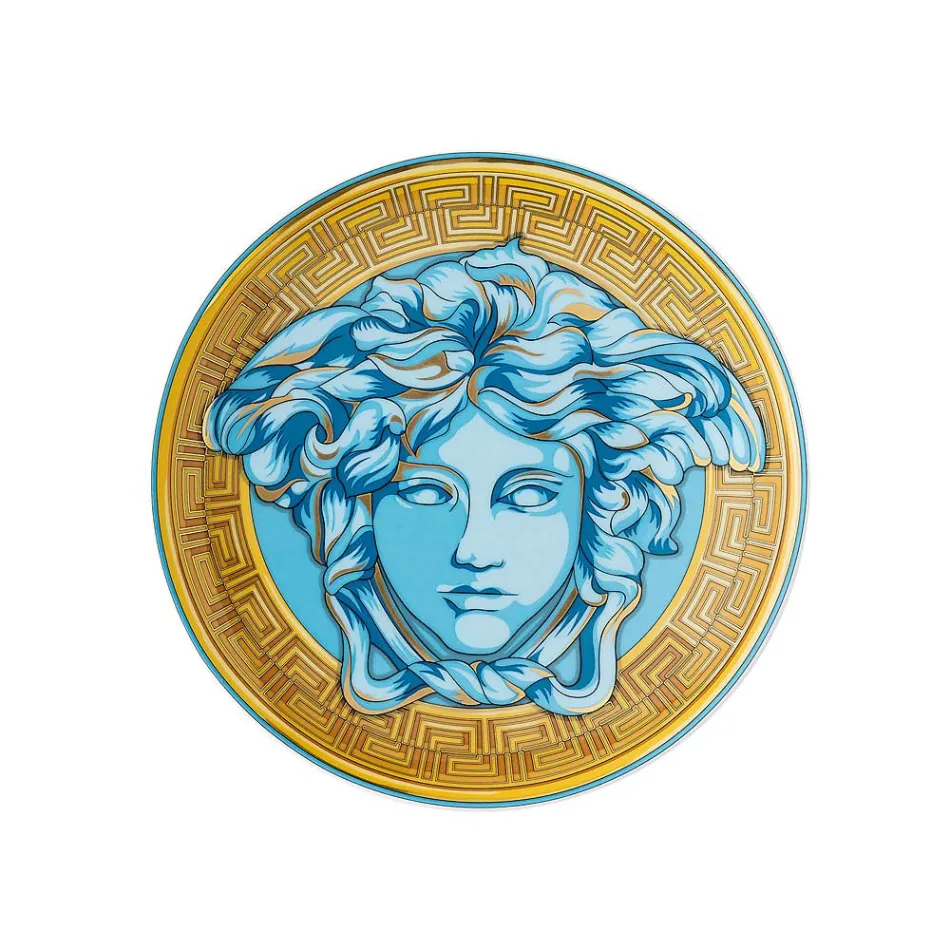 Rosenthal Versace Medusa Amplified 4 Dinner Plates Diameter 17 cm - Medusaamplifield Viadurini