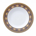 Rosenthal Versace Medusa Blue modern design porcelain deep plate