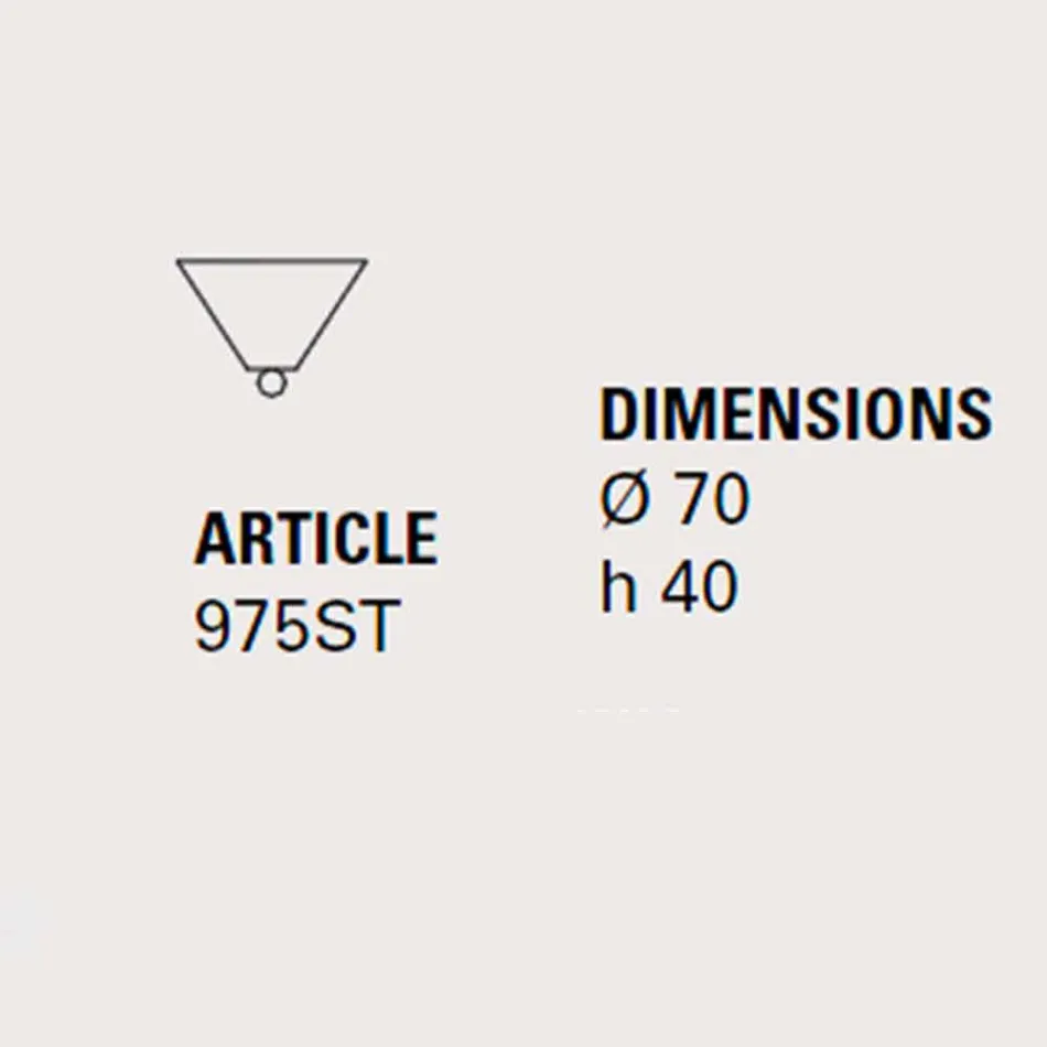 Ceramic rosette for lamps composition Battersea 975ST - Toscot Viadurini