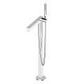 Chrome Floor Bathtub Faucet with Single Lever Mixer - Erik