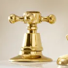 3 Hole Bidet Tap in Brass Made in Italy, Vintage Style - Ursula Viadurini
