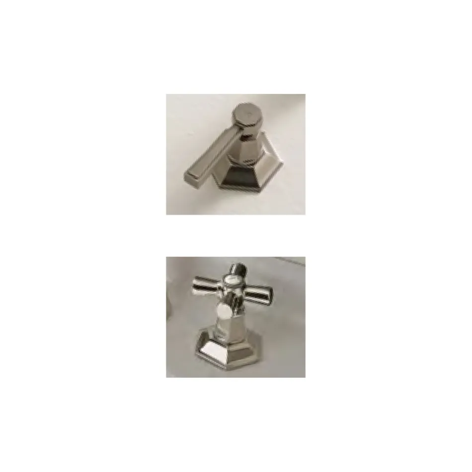 3 Hole Design Bidet Tap in Brass Vintage Style Made in Italy - Silvana Viadurini