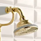 Brass Bathtub Edge Faucet with Luxury Classic Style Hand Shower - Fioretta Viadurini