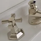 VIntage Design Countertop Basin Tap in Brass Made in Italy - Silvana Viadurini