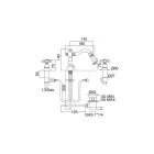 Vintage 3-Hole Bidet Tap in Vintage Brass Made in Italy - Ursula Viadurini