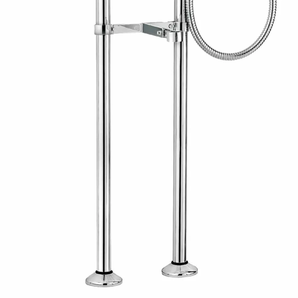 Classic Tap for Bathtub on Brass Columns Made in Italy - Enriko Viadurini