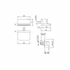 Wall mounted mixer tap with waterfall spout Made in Italy - Sika Viadurini