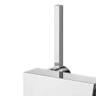 Bidet Single Lever Mixer Tap with Squared Design Drain - Erik Viadurini