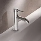 Single Lever Basin Mixer Tap Brass Round Design - Antilio Viadurini