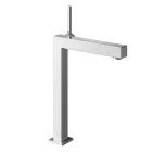 Square Design Brass Single Lever Basin Mixer Tap - Erik Viadurini