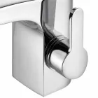 Modern Chrome Metal Bathroom Sink Faucet Without Drain - Gonzo Viadurini