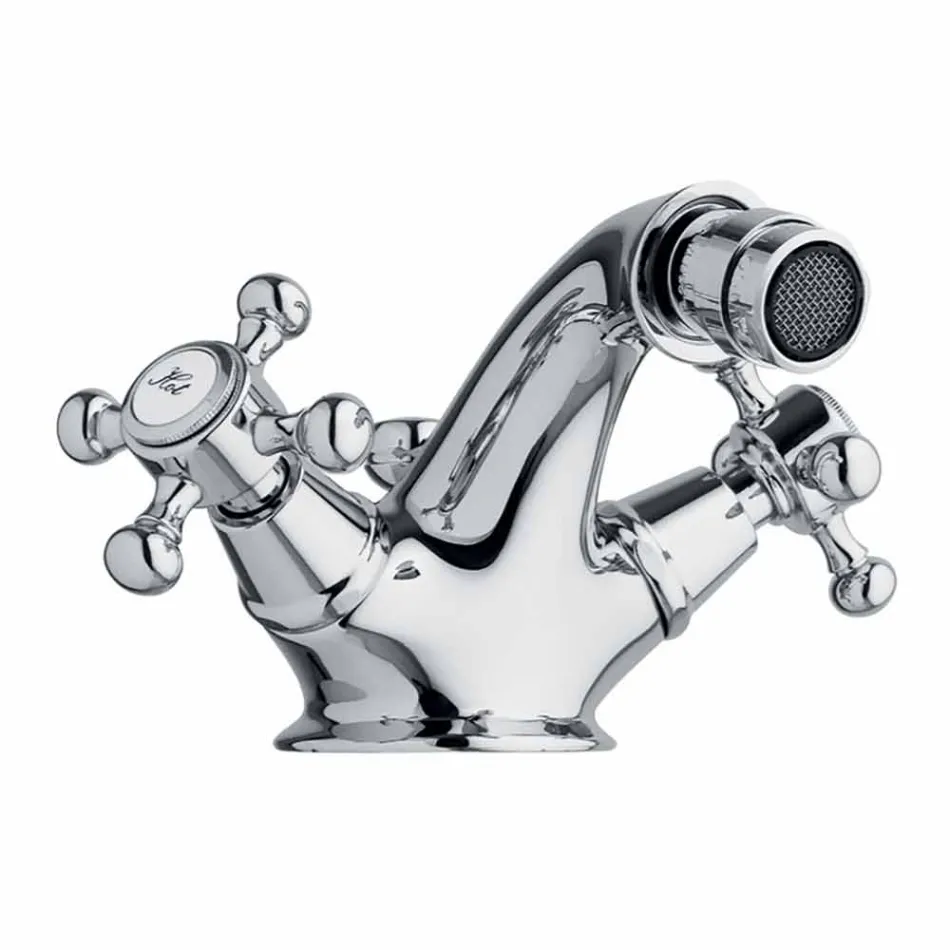 Single-hole Bidet Tap in Brass Classic Design Made in Italy - Lisca Viadurini