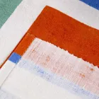 Hand Painted Hemp Runner Italian Art Unique Piece - Brands Viadurini