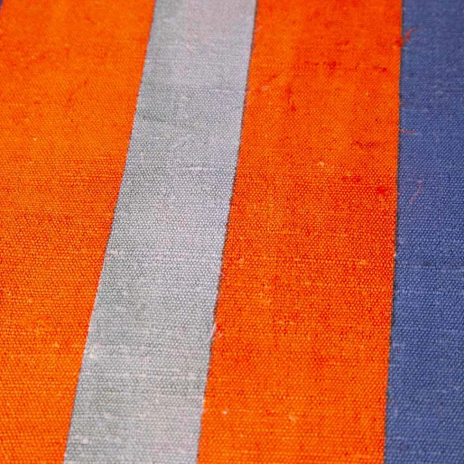 Runner of Italian Art Produced and Hand Painted in Hemp Unique Piece - Brands Viadurini