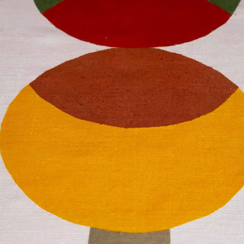 Hand Painted Italian Hemp Runner One Piece - Brands Viadurini