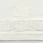 Runner in Natural White Heavy Linen with Italian Luxury Embossing - Limao Viadurini