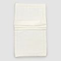 Natural White Heavy Linen Runner with Italian Luxury Embossing - Limao