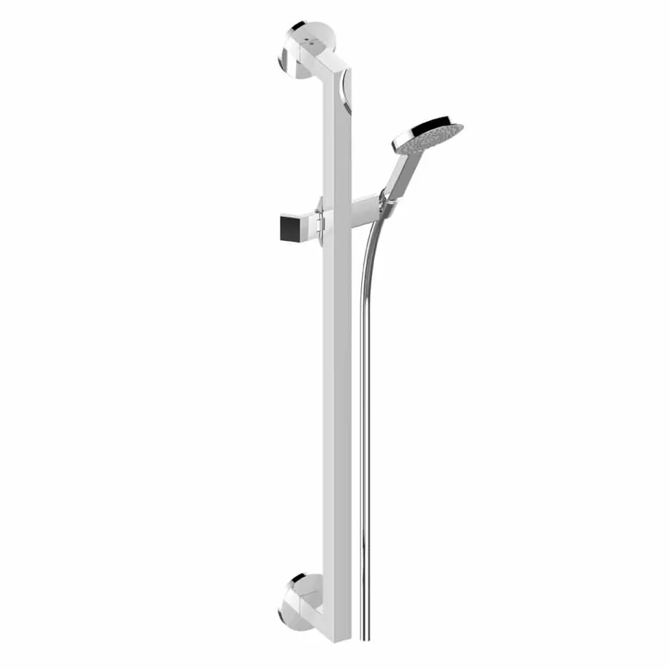 Shower Rail with Design Chromed Metal Handshower - Girino Viadurini