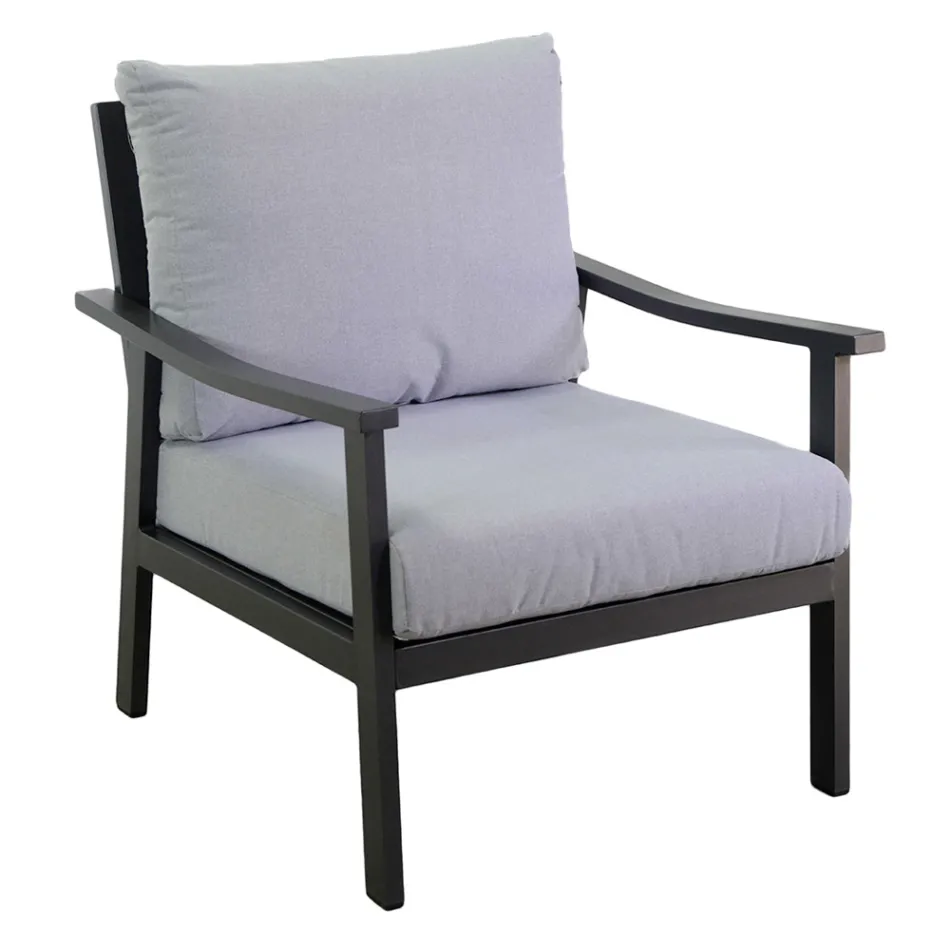 Living Room Consisting of 1 Sofa, 2 Armchairs, and 1 Coffee Table - Ticket Viadurini