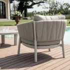 Living Room Consisting of 2 Armchairs, 1 Sofa and 2 Coffee Tables in Aluminum - Fusion Viadurini