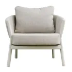 Living Room Consisting of 2 Armchairs, 1 Sofa and 2 Coffee Tables in Aluminum - Fusion Viadurini