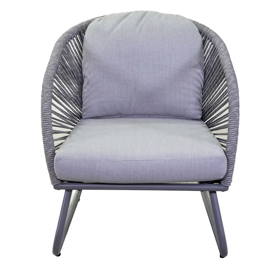 Living Room Consisting of 2 Armchairs with Coffee Table - Suitcase Viadurini