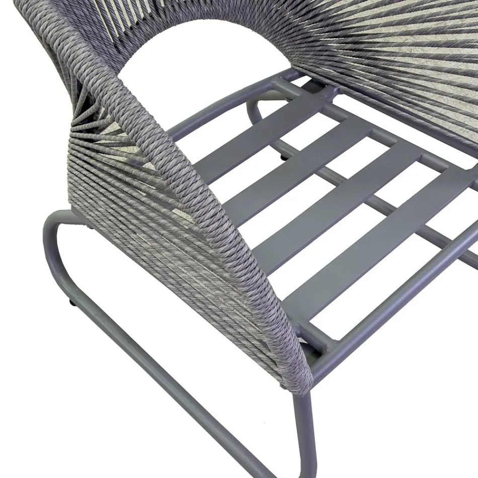 Living Room Consisting of 2 Armchairs with Coffee Table - Suitcase Viadurini