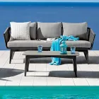 Living Room Consisting of 2 or 3 Seater Sofa, Armchairs and Coffee Table - Elios Viadurini