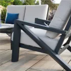 Living Room Consisting of Sofa, Coffee Table and Armchairs with Footrest - Noticeboard Viadurini