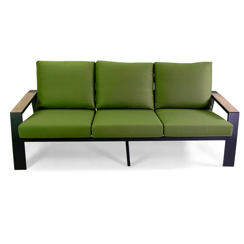 Outdoor Living Room Consisting of 1 Sofa, 2 Armchairs and 1 Coffee Table - Righello Viadurini