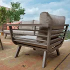 Outdoor Living Room Consisting of 1 3-Seater Sofa, 2 Armchairs and 1 Coffee Table - Righello Viadurini