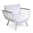 Outdoor Living Room Consisting of 2 Armchairs and 1 Aluminium Table - Righello Viadurini